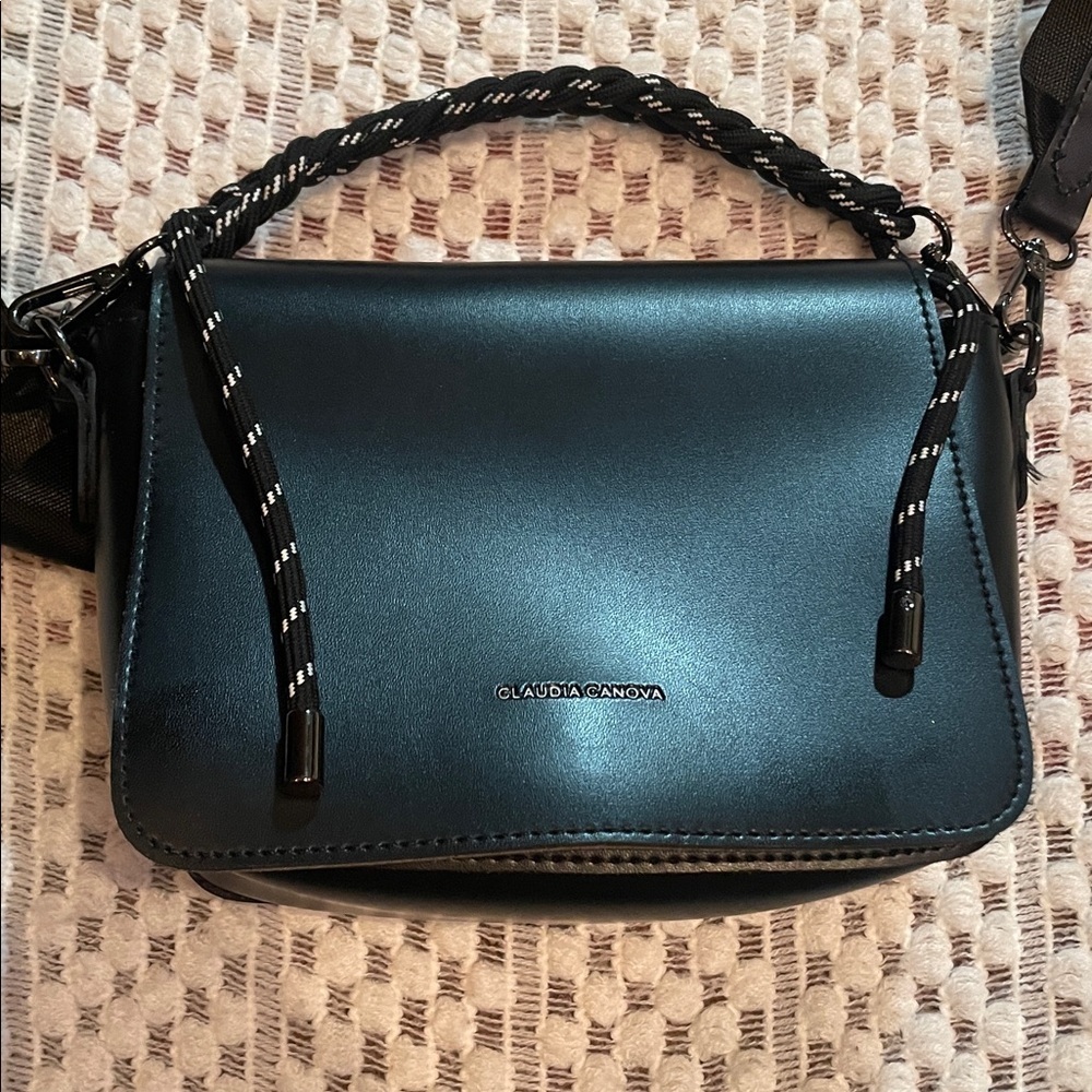 Claudia Canova Faux Leather Crossbody Bag with Adjustable Strap - Picture 4 of 14